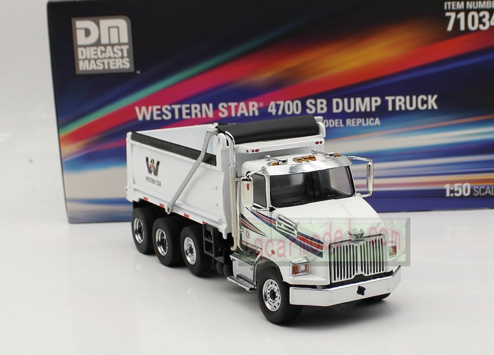 1/50 Diecast Masters DM WESTERN STAR 4700 SB DUMP TRUCK Diecast Model 71034 - Image 9